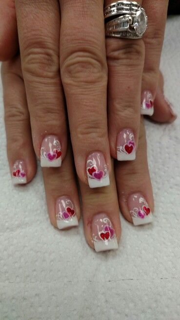 By susan tumblety valentines day french nail art | Neat Nails | Nail