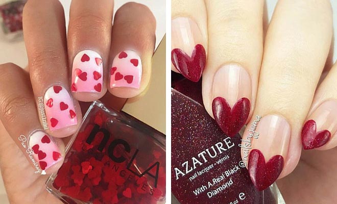 35 Cute Valentine's Day Nail Art Designs | StayGlam