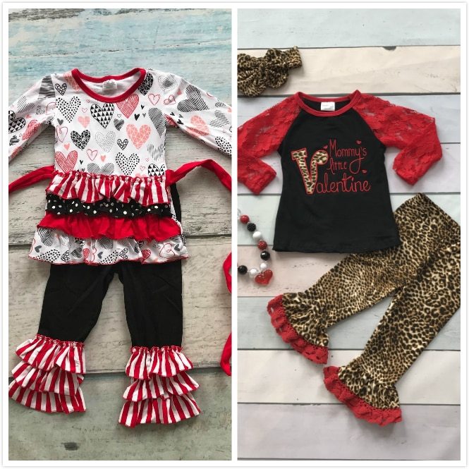 ᐂcotton V-day boutique baby girls kids outfits mommy's little