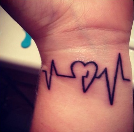 Heartbeat Line Tattoo With Deep Connections and Meanings - Tattoos Win