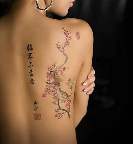 Cherry Blossom Tattoo by Steen S u2026 | Tattoos | Pinteu2026