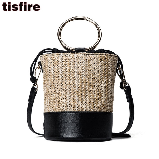 tisfire brand Drawstring bucket bag mini sling bag Hoop handle