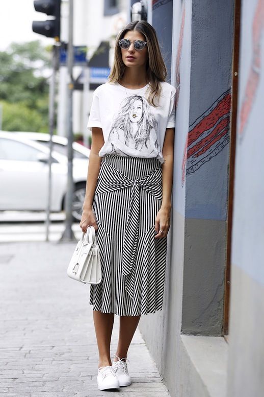 Try A Tie-Front Skirt For The Weekend (Le Fashion) | SUMMER & SPRING