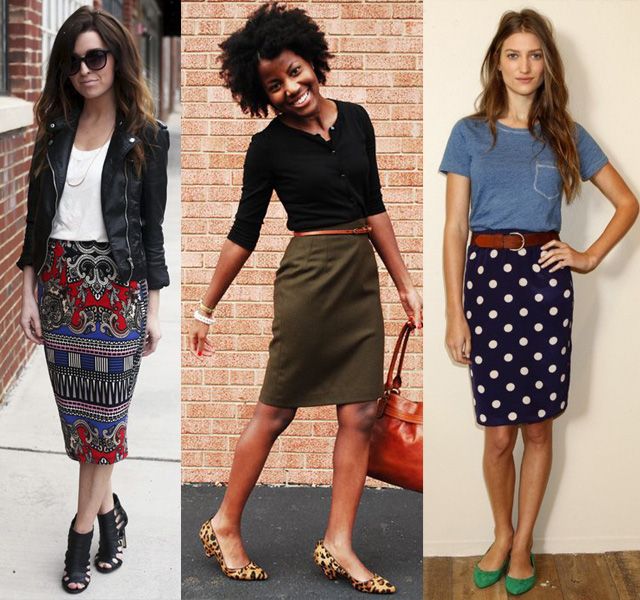 how to wear a pencil skirt with flats | What to Wear