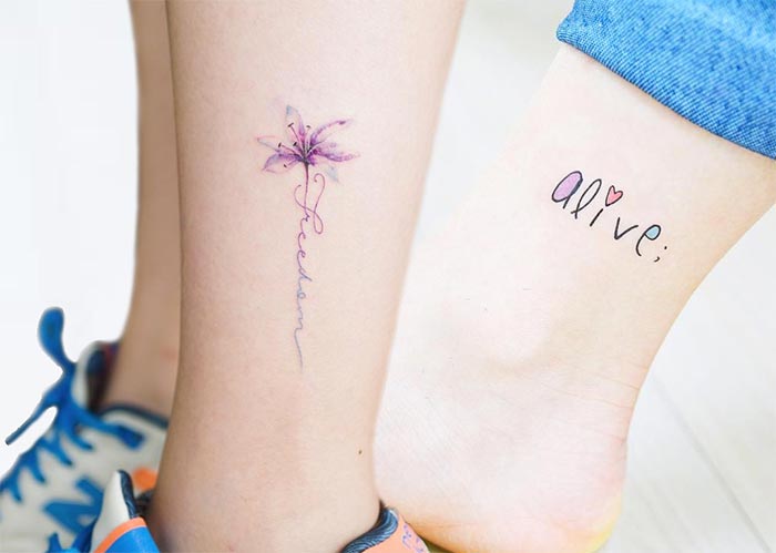51 Cute Ankle Tattoos for Women - Ankle Tattoo Ideas | Fashionisers©
