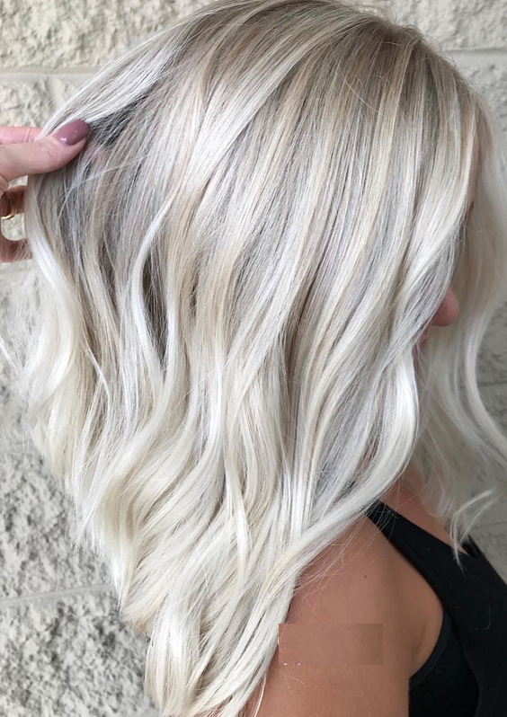 65 Gorgeous Ice Blonde Hair Color Trends for 2018 | Modeshack