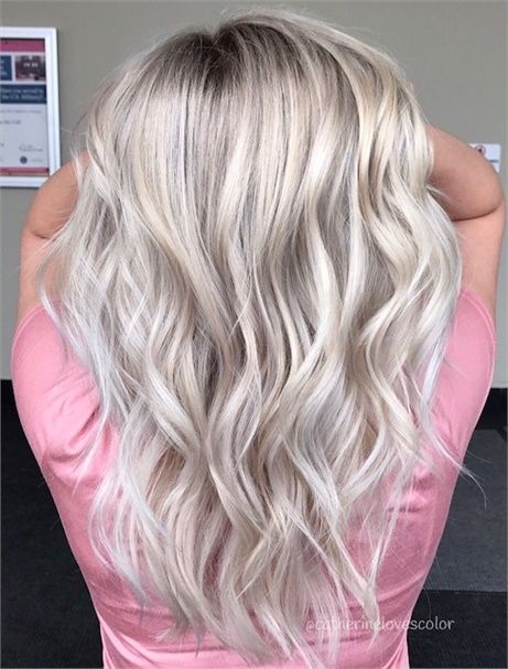 COLOR CORRECTION: Grown Out and Faded To Icy Blonde Melt - Hair