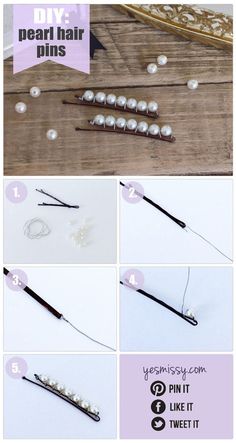 Say it with your hair with these quirky word bobby pins. | Crafts