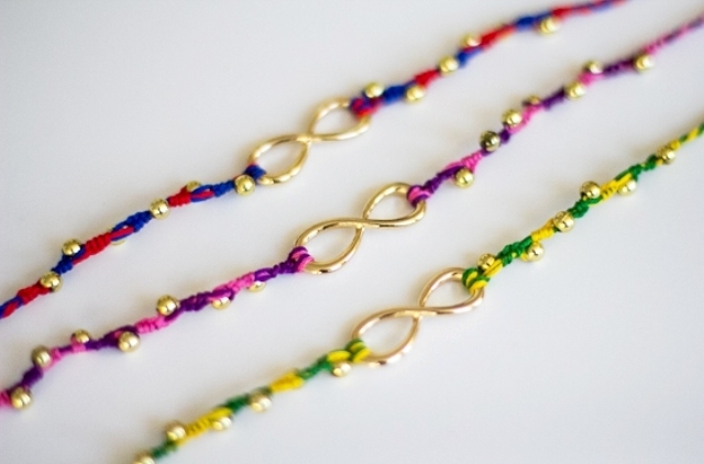 Colorful DIY Infinity Beaded Bracelet - Styleoholic