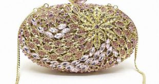 Jeweled Clutch Wedding Bridal Purse Luxury Diamond Evening Bags Lady