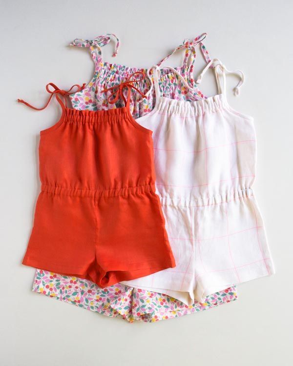 DIY summer romper for kids - free sewing pattern by purl bee