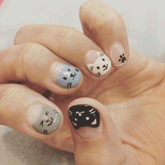 17 Cat Nail Art Designs that Will Make You the Coolest Cat Lady