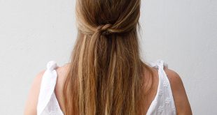 Simple Summer 'Do: The Knotted Half Updo | more.com