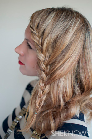 How-to: Lace braid hairstyle tutorial u2013 SheKnows