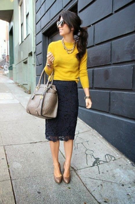 Beautiful Summer Outfit Ideas with Feminine Lace Skirts - Pretty Designs