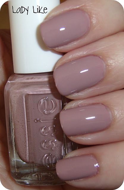 Essie Ladylike -- current nail polish -- a soft pink/lavender. Nice