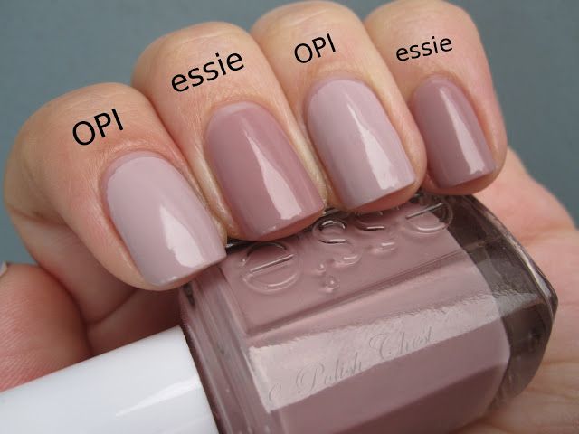 OPI - Steady As She Rose vs. essie - Lady Like | Nails | Pinterest