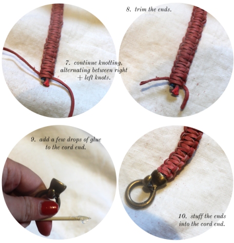 Picture Of DIY Leather And Climbing Rope Macrame Bracelets 5