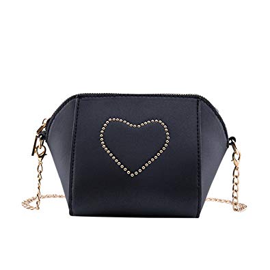 Women Clutch Bag Pu Leather Clutch Handbags Love Rivet Crossbody