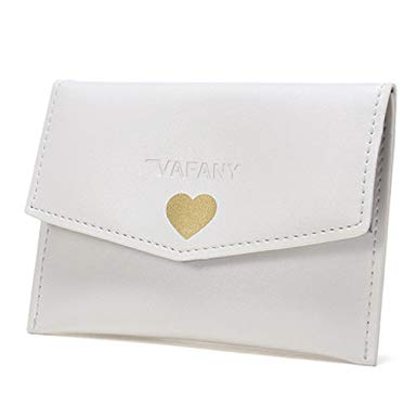 Leather Clutch With Heart Pattern