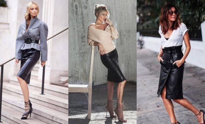 40 Leather Pencil Skirt Outfits That'll Make You Want A Leather Skirt