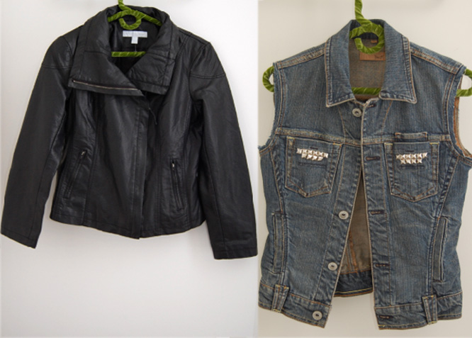 DIY: Leather Sleeved Denim Jacket - Wild Amor