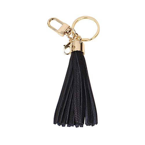 Amazon.com: Genuine Leather Tassel Keychain Bag Charm Women Handbag