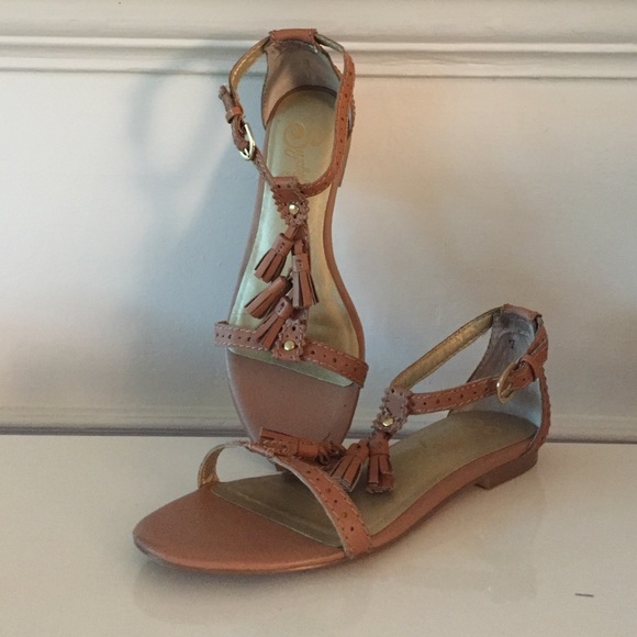 Seychelles Shoes | Tan Leather Tassel Sandals | Poshmark