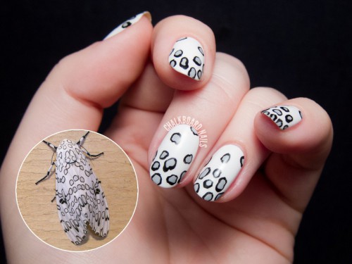 Awesome DIY Leopard Moth Print Nail Art - Styleoholic