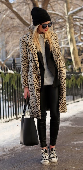 25 Fierce Ways to Style a Leopard Coat | Fun clothing ideas