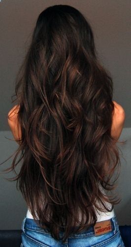 A fabulous long black and brown hairstyle ideas with highlights