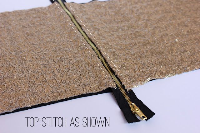 Sweet Verbena: Lined Sequin Clutch With Zipper: a tutorial | Sewing