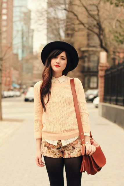 Picture Of Trendy Fall Outfits With Wide Brim Hats 12