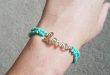 Jewelry | Turquoise Beaded Love Bracelet With Tassel | Poshmark