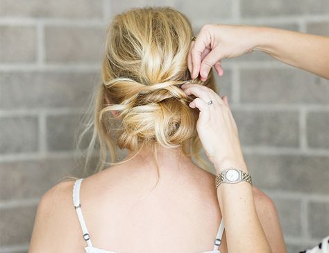 Hair DIY: Low Bun with Crisscross | Beauty | Pinterest | Hair, Diy