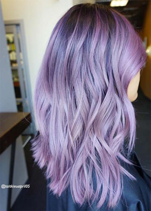 50 Lovely Purple & Lavender Hair Colors - Purple Hair Dyeing Tips