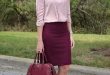 Marsala Skirt Outfits For Stylish Ladies, Steal The Sytle | Daily