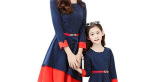 2019 mother daughter dresses spring fashion mom and daughter dress