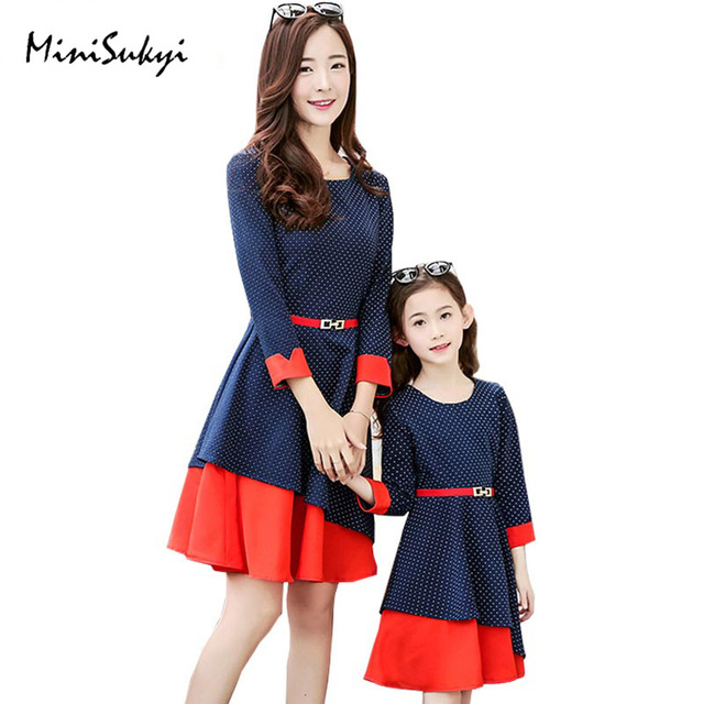 2019 mother daughter dresses spring fashion mom and daughter dress