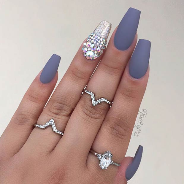 25 Cool Matte Nail Designs to Copy in 2017 | StayGlam