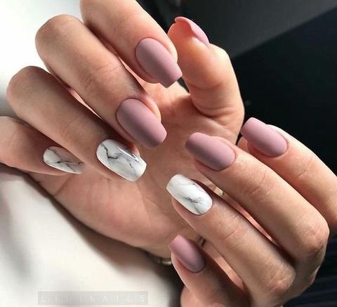 30+ Pink Matte Nail Designs 2018 | BeautyBigBang