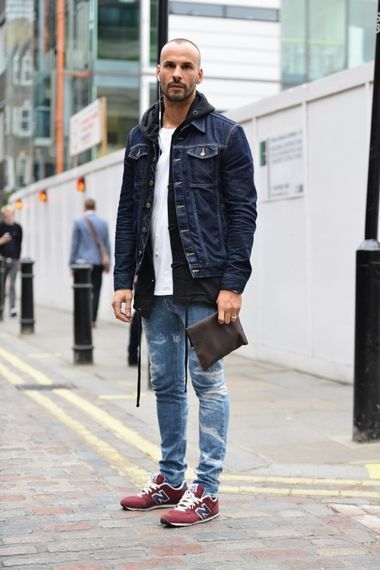 Pin by Lookastic on Denim Jackets | Mens fashion, Fashion, Street style