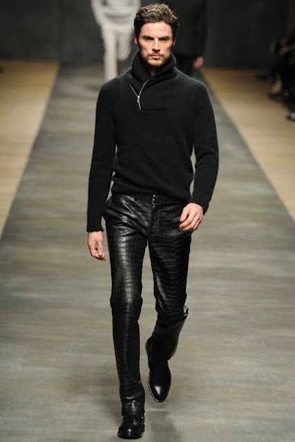leather pants for men fashion | Men's Leather Pant | Mens fashion