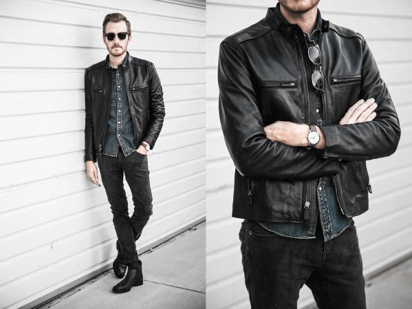 How To Wear A Leather Jacket For Men - 50 Fashion Styles