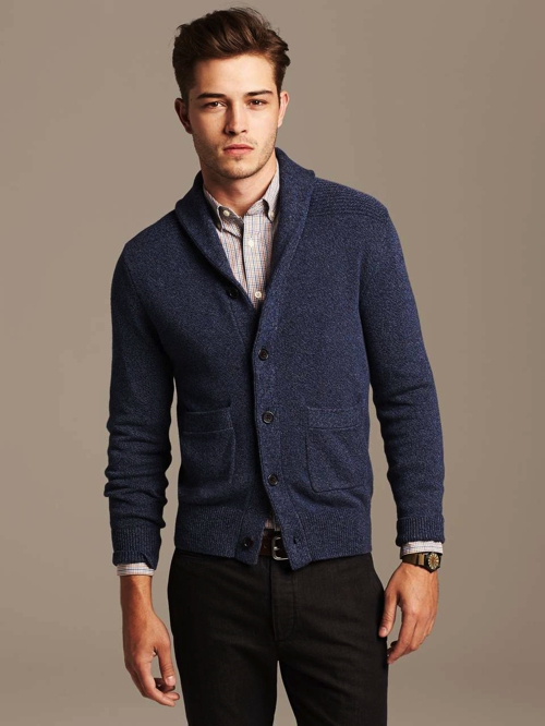 Shawl Collar Cardigan | Famous Outfits