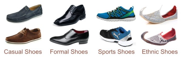 Define Mens Footwear: Shoes, Floaters Shoes, Types of Slippers