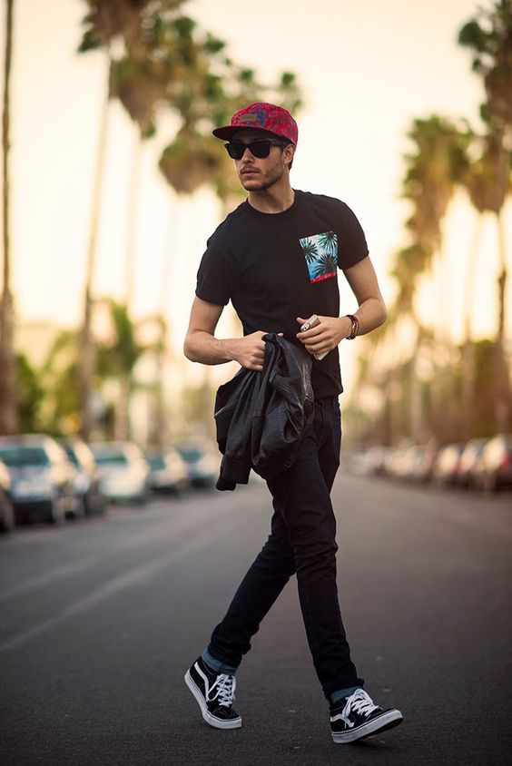 24 Edgy Men Summer Outfits With Vans Sneakers - Styleoholic