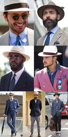 2014 Men's Summer Hats: The Panama Hat Street Style Inspiration