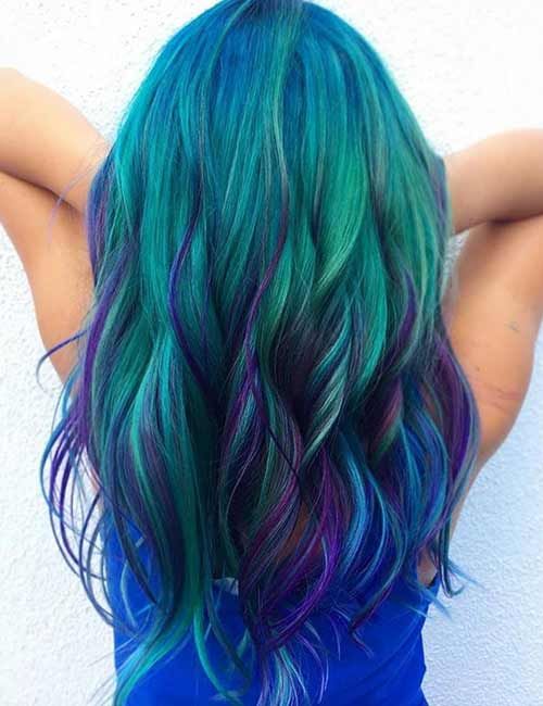 11 Beautiful Mermaid Hair Color Ideas | h a i r | Hair, Hair styles