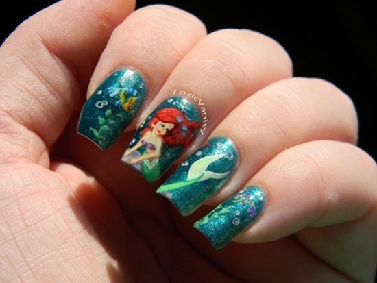 30 Classic Mermaid Nail Art Ideas